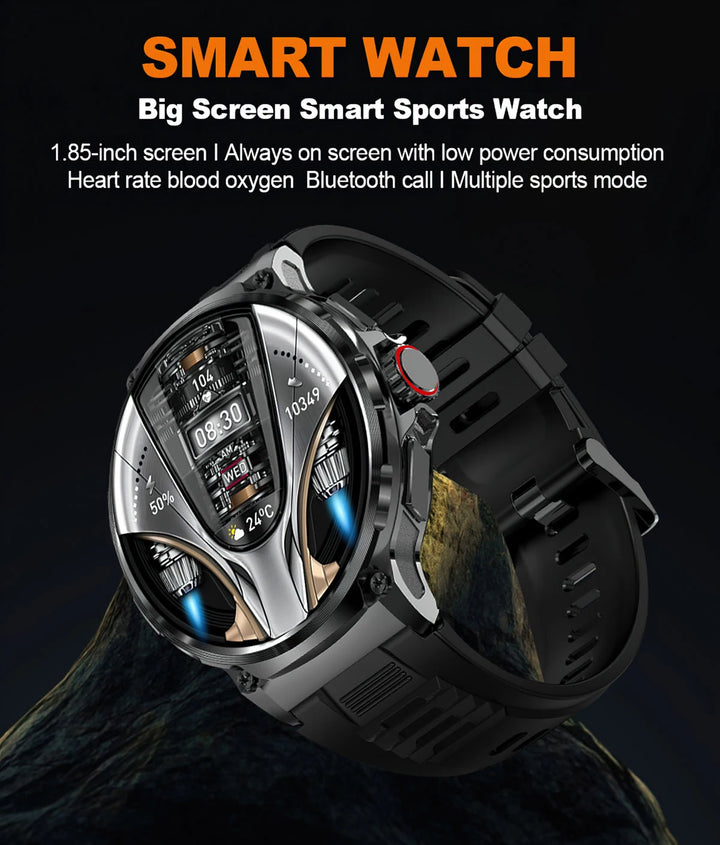 Premium 1.85-inch Ultra HD Smartwatch – GPS Tracking, Bluetooth Calls, 710mAh Battery, Fitness & Health Monitor, Activity Tracker, Compatible with iOS, Android - StrengthXPhysiotherapy