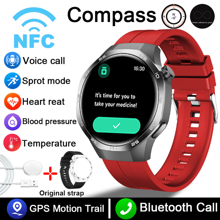 Premium AMOLED Smartwatch with AI, Bluetooth Calling, 100+ Sports Modes, IP68 Waterproof, Prayer Alerts, Health & Fitness 