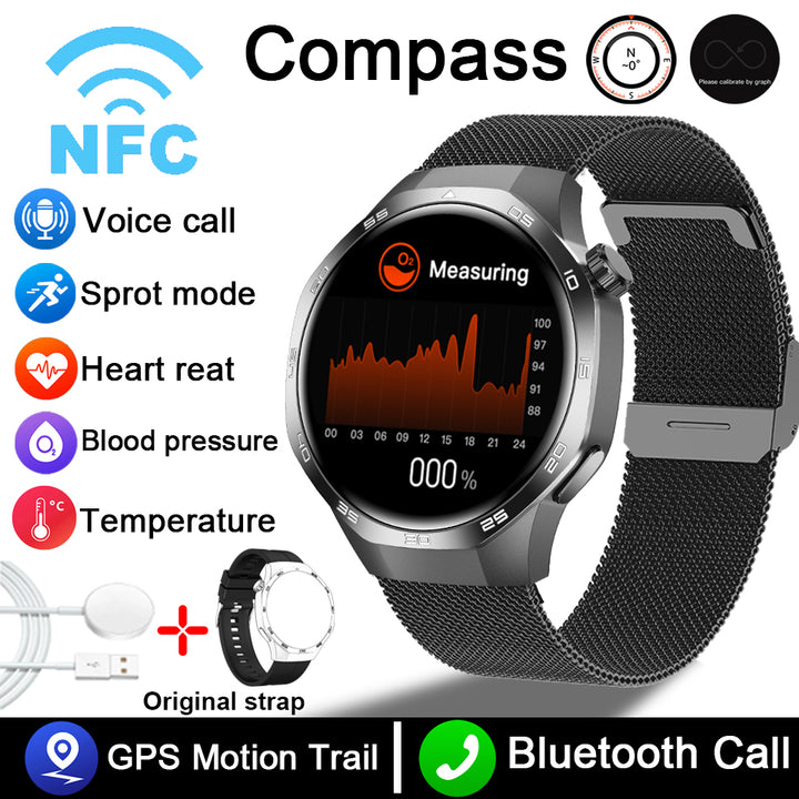 Premium AMOLED Smartwatch with AI, Bluetooth Calling, 100+ Sports Modes, IP68 Waterproof, Prayer Alerts, Health & Fitness 