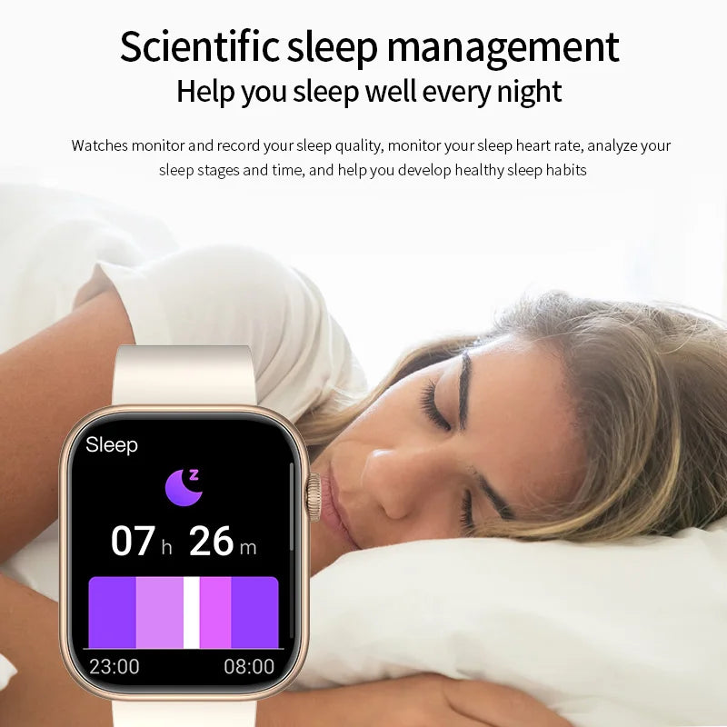 Premium Smartwatch - Wireless Charging, Bluetooth Calls, Fitness Tracker, Custom Watch Faces, Heart Rate Monitoring, Sleep Tracking, Waterproof, Men & Women - StrengthXPhysiotherapy