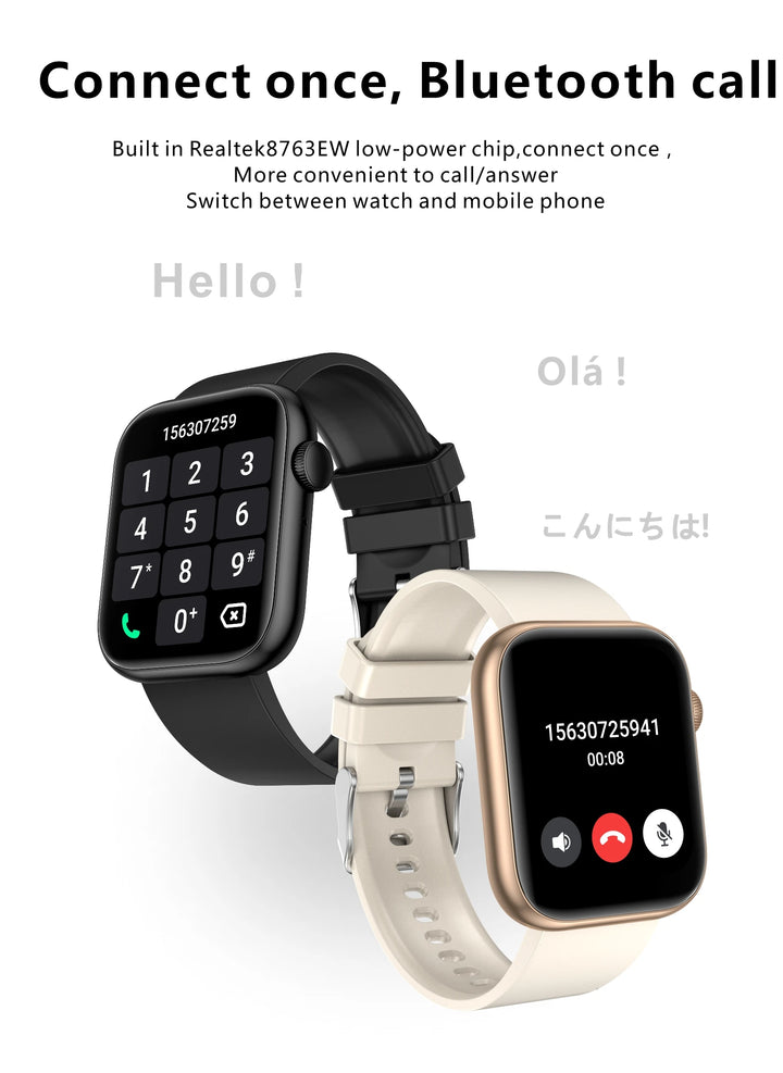Premium Smartwatch - Wireless Charging, Bluetooth Calls, Fitness Tracker, Custom Watch Faces, Heart Rate Monitoring, Sleep Tracking, Waterproof, Men & Women - StrengthXPhysiotherapy