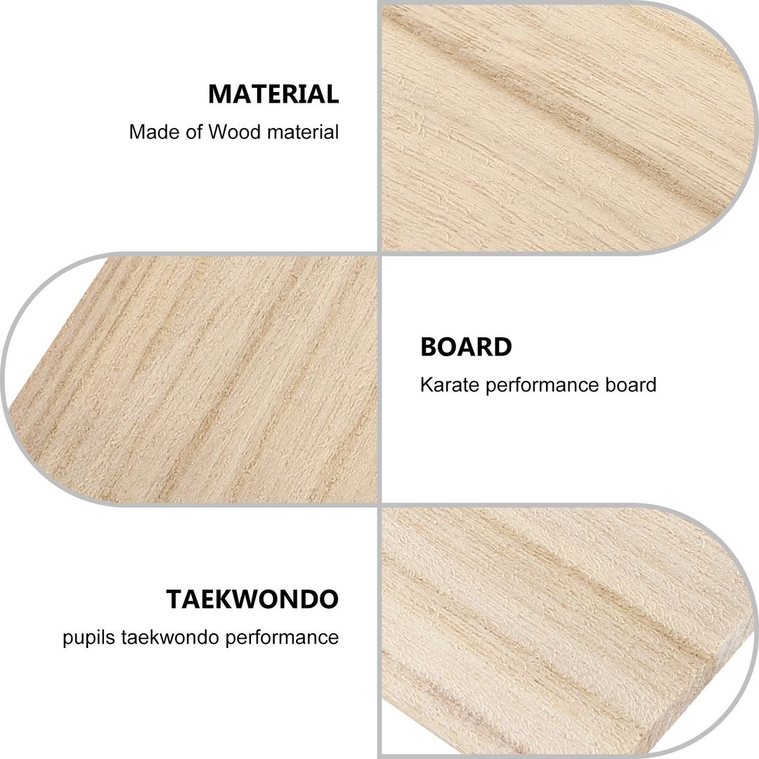 Premium Taekwondo Breaking Boards – 10pcs Karate Wooden Training Boards – Durable Punching & Breaking Board for Taekwondo