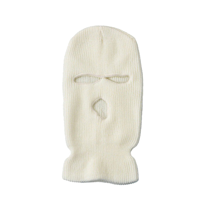 Premium Windproof Full Face Ski Mask – Men’s Wool Balaclava with 3 Holes, Warm Knit Winter Hat, Custom Embroidery, 16 Color