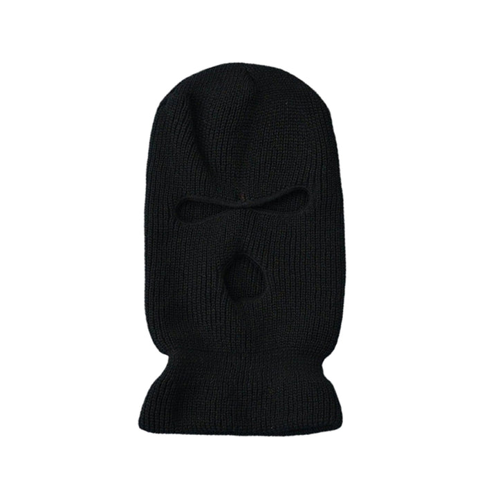 Premium Windproof Full Face Ski Mask – Men’s Wool Balaclava with 3 Holes, Warm Knit Winter Hat, Custom Embroidery, 16 Color