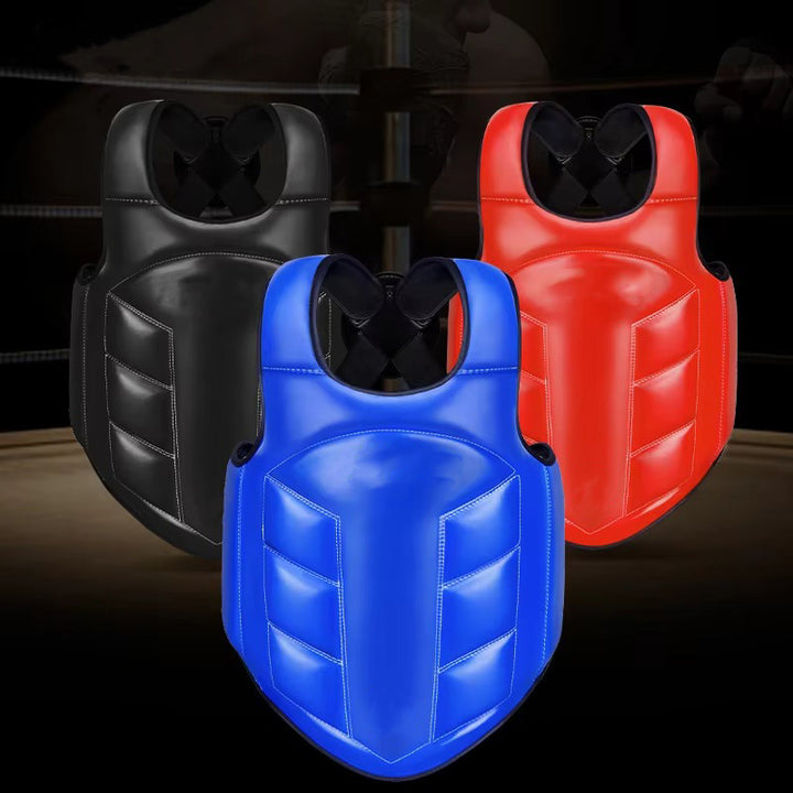 Premium Boxing Chest Guard – Reversible Rib Shield Protector for MMA, Taekwondo, Kickboxing & Martial Arts – Body Vest for Training, Target Practice, and Sanda - StrengthXPhysiotherapy