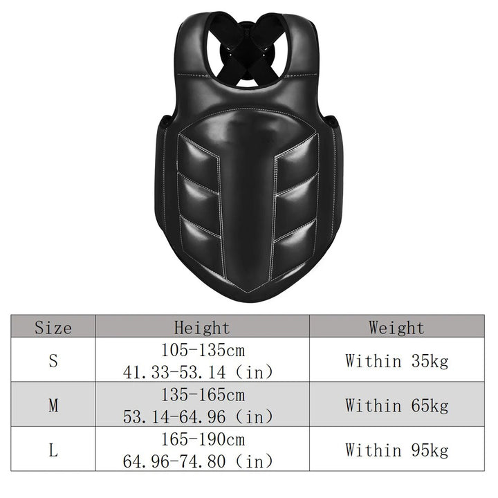 Premium Boxing Chest Guard – Reversible Rib Shield Protector for MMA, Taekwondo, Kickboxing & Martial Arts – Body Vest for Training, Target Practice, and Sanda - StrengthXPhysiotherapy