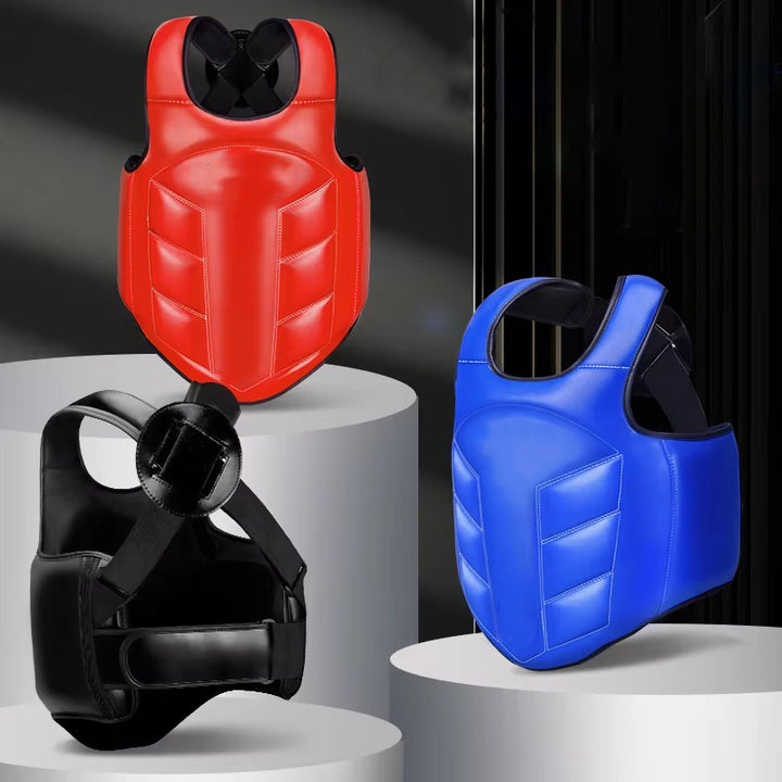 Premium Boxing Chest Guard – Reversible Rib Shield Protector for MMA, Taekwondo, Kickboxing & Martial Arts – Body Vest for Training, Target Practice, and Sanda - StrengthXPhysiotherapy