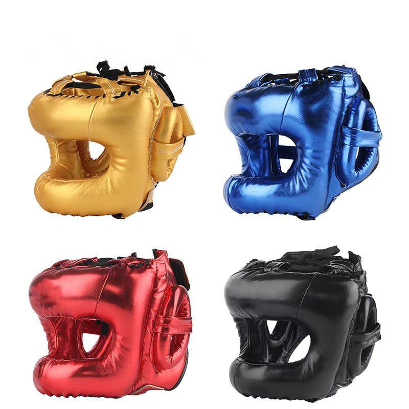 Premium Boxing Helmet – Muay Thai, Kickboxing, Sanda Training Headgear, Protective Head Protector Guard for Gym & Combat Sports - StrengthXPhysiotherapy