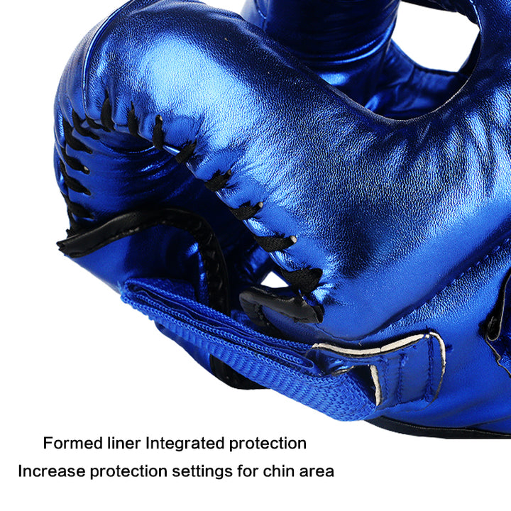 Premium Boxing Helmet – Muay Thai, Kickboxing, Sanda Training Headgear, Protective Head Protector Guard for Gym & Combat Sports - StrengthXPhysiotherapy