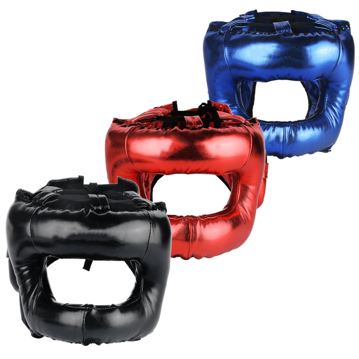 Premium Boxing Helmet – Muay Thai, Kickboxing, Sanda Training Headgear, Protective Head Protector Guard for Gym & Combat Sports - StrengthXPhysiotherapy