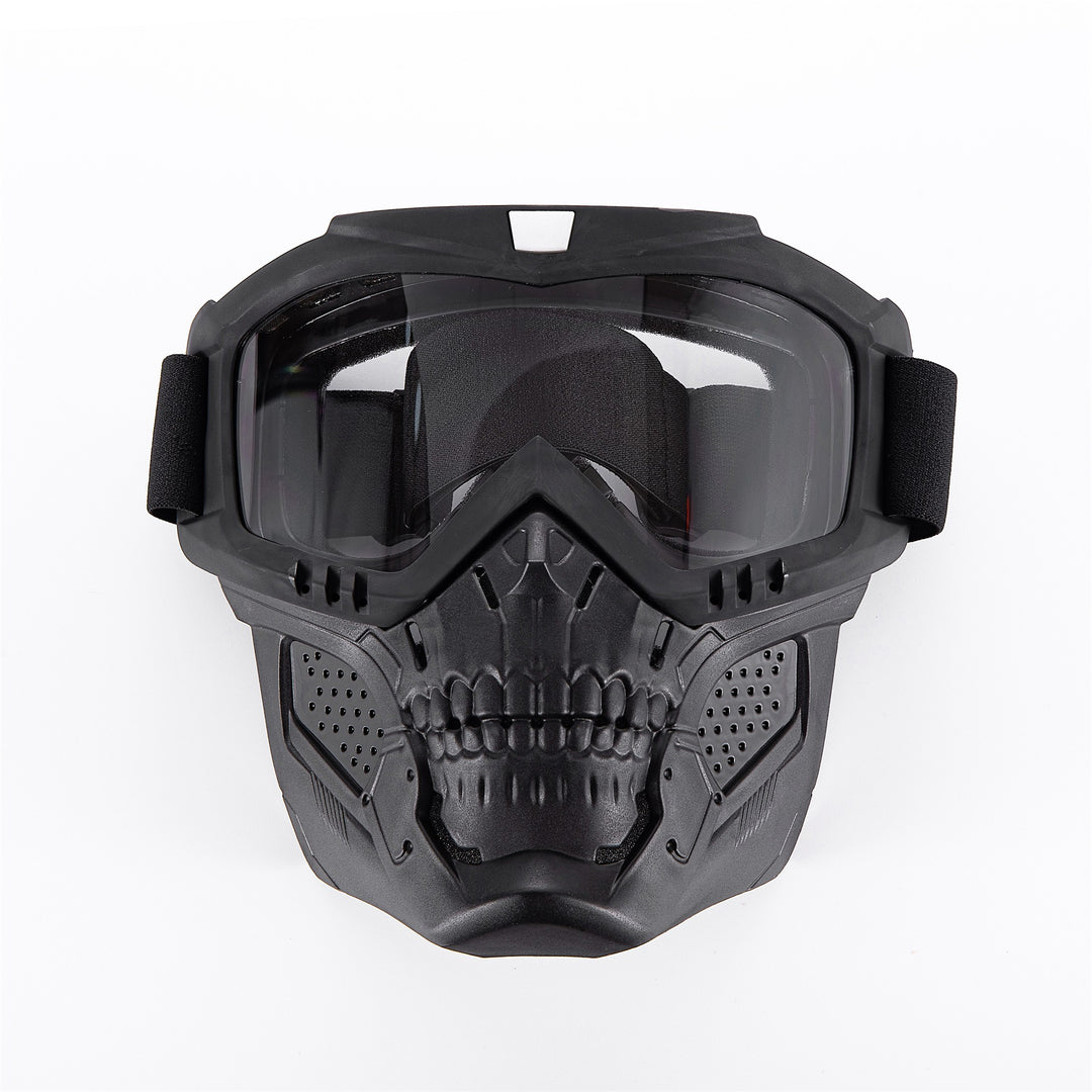 Premium Motorcycle Skull Mouth Mask with UV Protection – Tactical Off-Road Riding Goggles, Windproof, Dust-Proof, Anti-Glare 