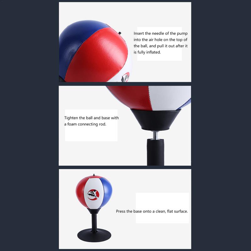 Premium Desktop Boxing Punching Ball – Suction Cup Mini Boxing Bag for Stress Relief & Fun – Fun Toy for Kids & Adults – 