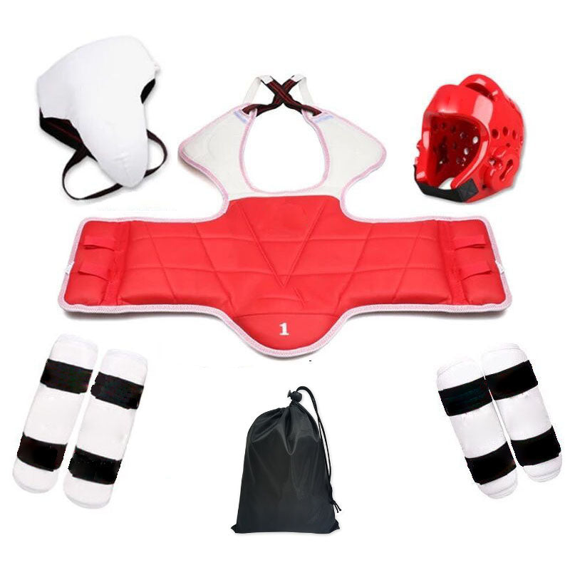 Premium Taekwondo Protective Gear Set – Thickened Combat Training Equipment for Boxing, Karate, Judo, Gloves, and Uniforms
