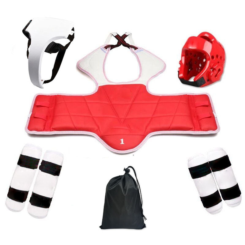 Premium Taekwondo Protective Gear Set – Thickened Combat Training Equipment for Boxing, Karate, Judo, Gloves, and Uniforms