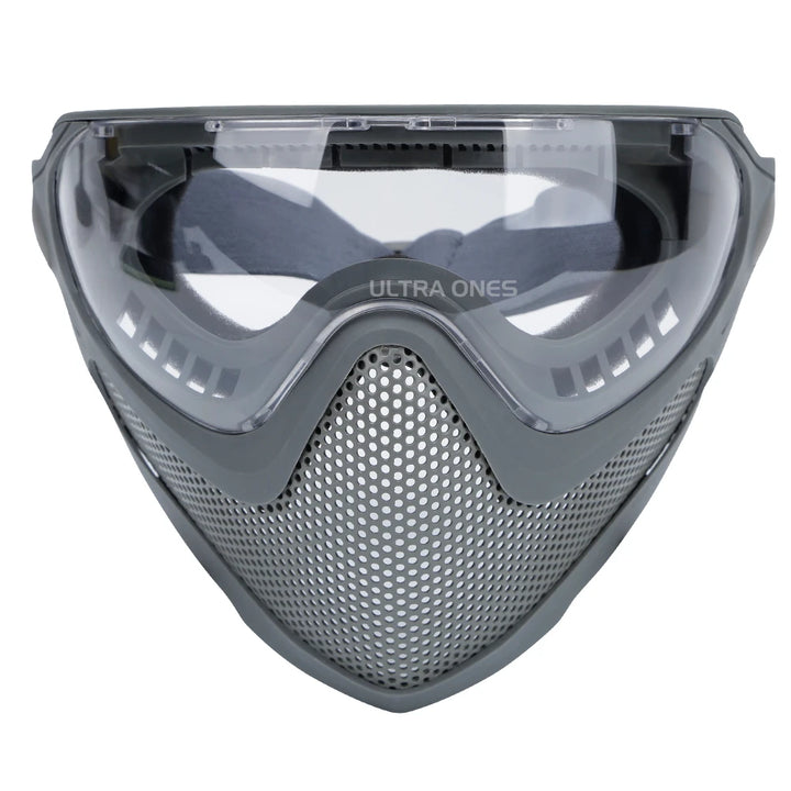 Premium Tactical FAST Helmet Half Face Mask with Flip Goggles – Hunting, Airsoft, Paintball Mask, Helmet Accessories for 