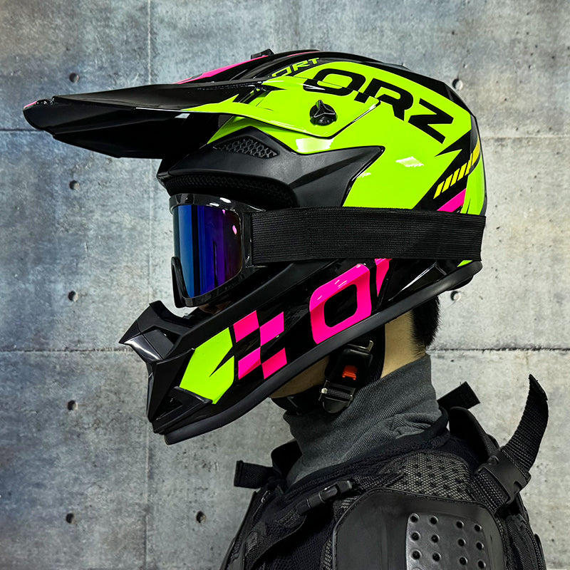 High-Quality Kids Off-Road Helmet - Motocross, Mountain Bike, ATV, DOT Certified, Lightweight ABS Material, Full Face Safety