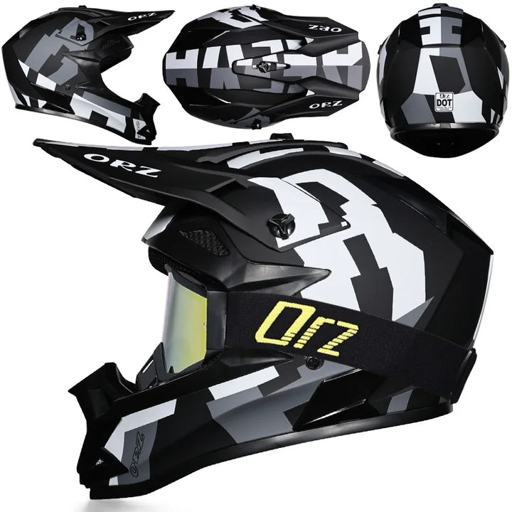 High-Quality Kids Off-Road Helmet - Motocross, Mountain Bike, ATV, DOT Certified, Lightweight ABS Material, Full Face Safety