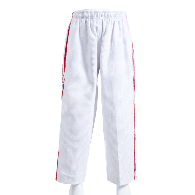 Premium Taekwondo Uniform – Cotton Karate Judo Dobok Pants – Men, Women, Kids – Kickboxing, MMA, Boxing, Muay Thai Training Gear - StrengthXPhysiotherapy