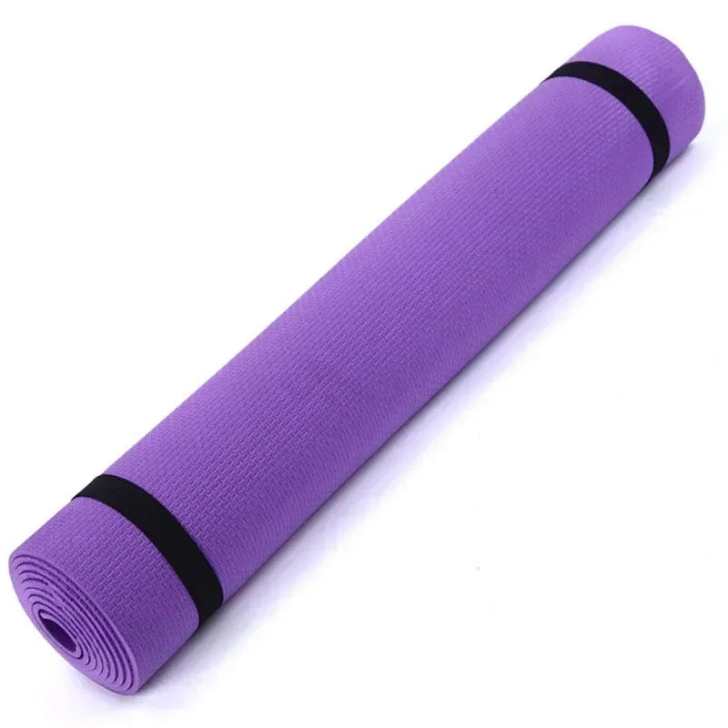 Premium 6MM Thick Yoga Mat – Anti-Skid EVA Foam Exercise & Pilates Mat – Comfortable, Durable Sports Fitness Mat
