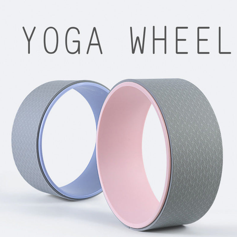 Premium Fitness Yoga Wheel – Pilates Auxiliary Tool for Back Bend & Flexibility – Dharma Wheel for Open Back, Stretching